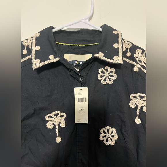 Maeve Short-Sleeve Collared Mini Shirt Dress - Picture 7 of 10